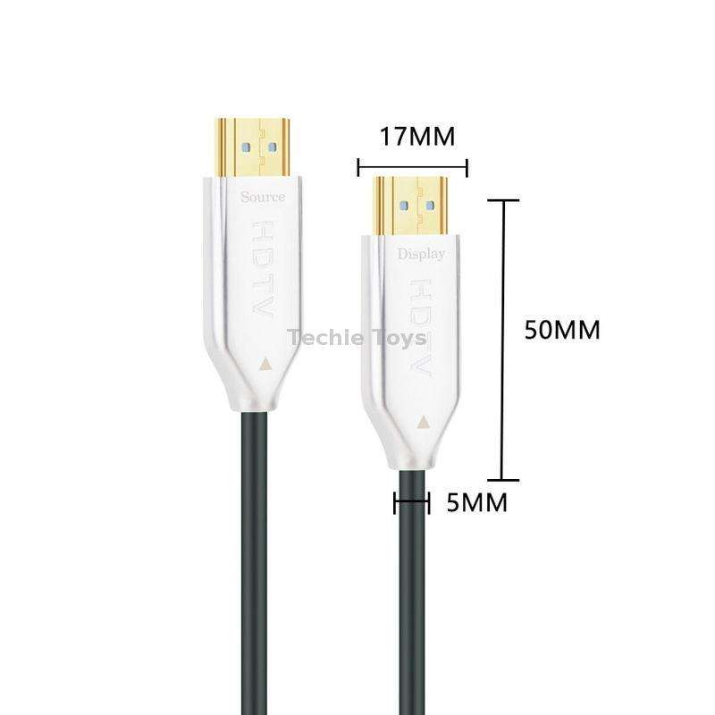 2.0 Version HDMI Fiber Optical Line 4K Ultra High Clear Line Monitor Connecting Cable, Length: 15m(W