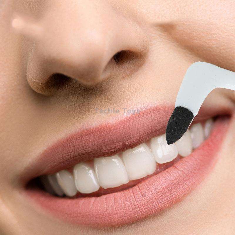 3pcs Tooth Stain Cleaning Stick Dental Calculus Remover Tooth Grinder Tartar Removal(Blue)