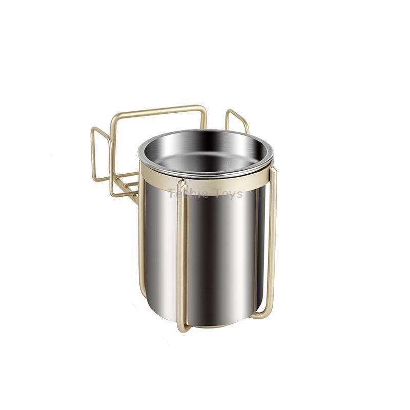 Stainless Steel Wall-mounted Ashtray Bathroom Multifunctional Ashtray Without Punching Without Smoke