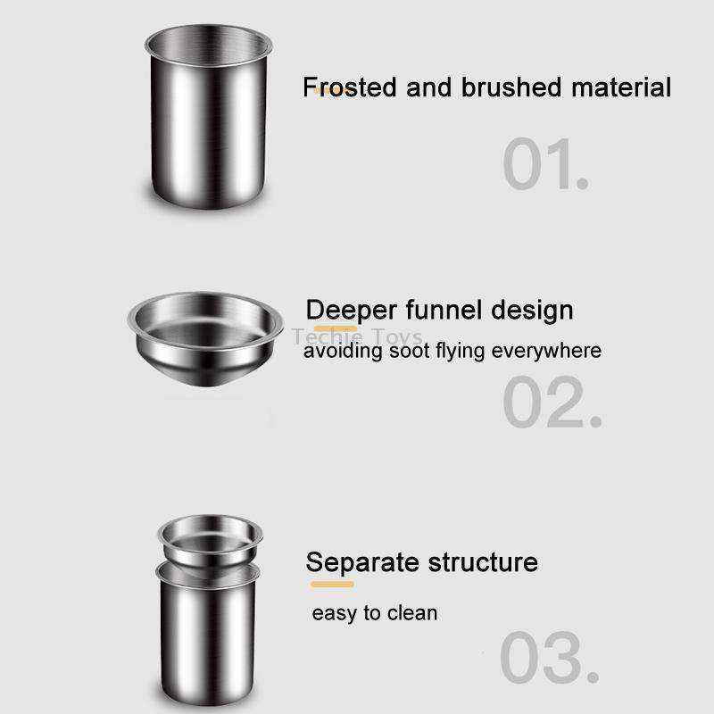 Stainless Steel Wall-mounted Ashtray Bathroom Multifunctional Ashtray Without Punching Without Smoke