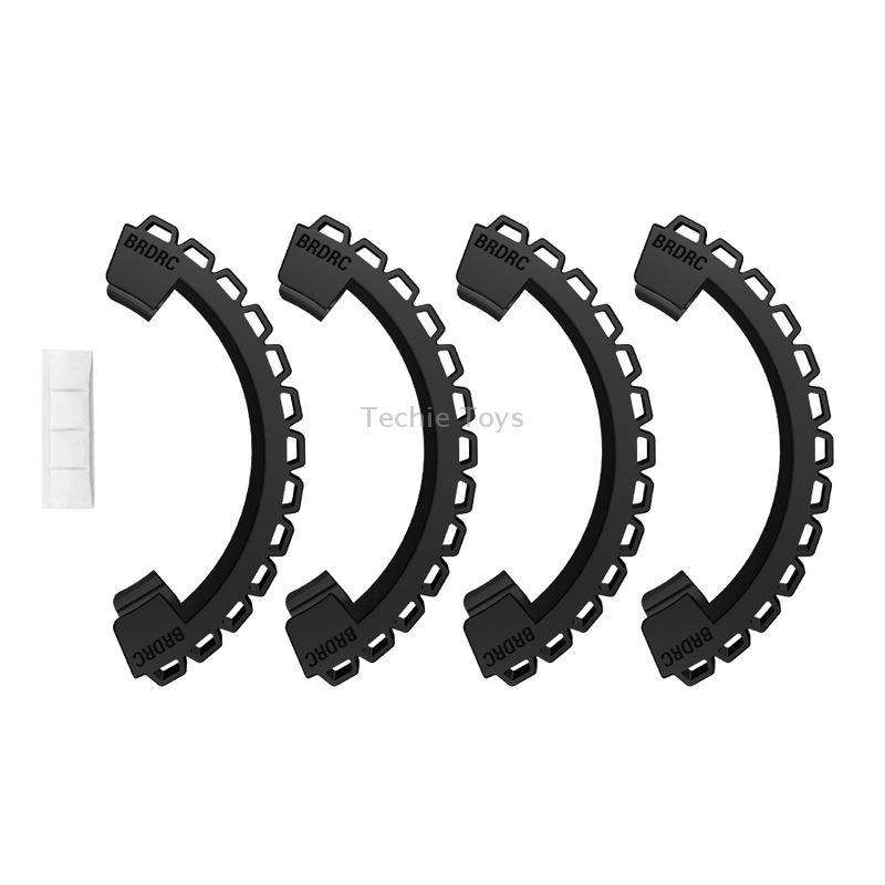 For DJI Avata BRDRC-9604 4pcs Drone Propeller TPU Protective Guard UAV Bumper Anti-collision Ring Co