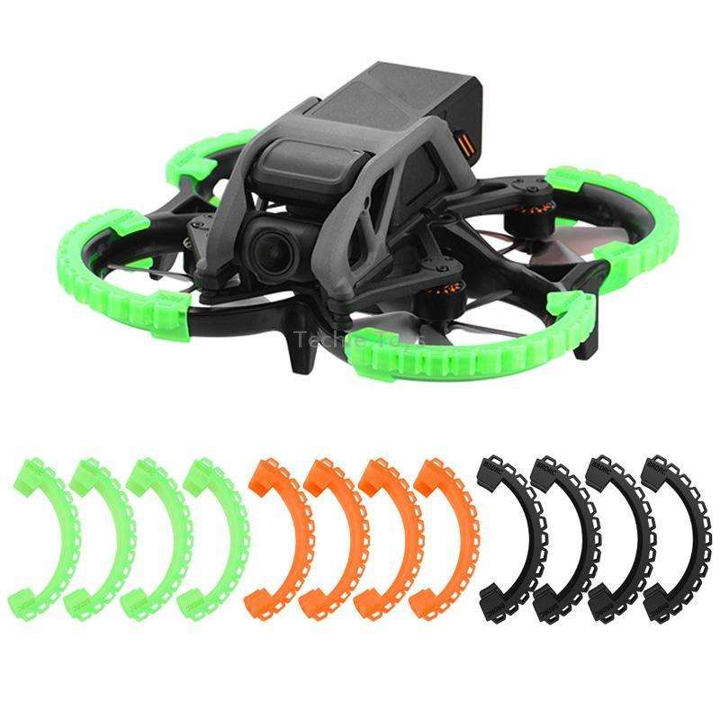For DJI Avata BRDRC-9604 4pcs Drone Propeller TPU Protective Guard UAV Bumper Anti-collision Ring Co