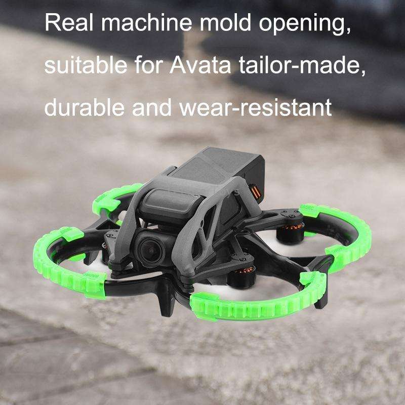 For DJI Avata BRDRC-9604 4pcs Drone Propeller TPU Protective Guard UAV Bumper Anti-collision Ring Co