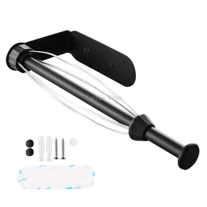 Stainless Steel Damping Effect Roll Paper Holder Paper Towel Bar(Black)