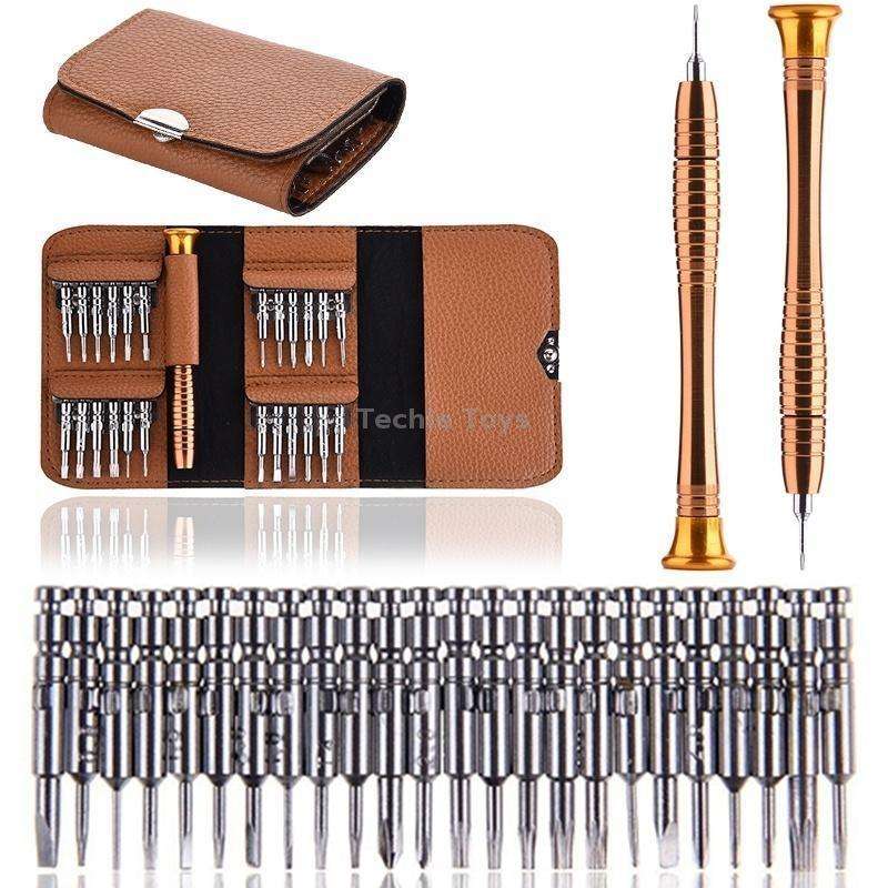 25 In 1 Screwdriver Batch Set Mobile Phone Notebook Repair Tool(Brown)