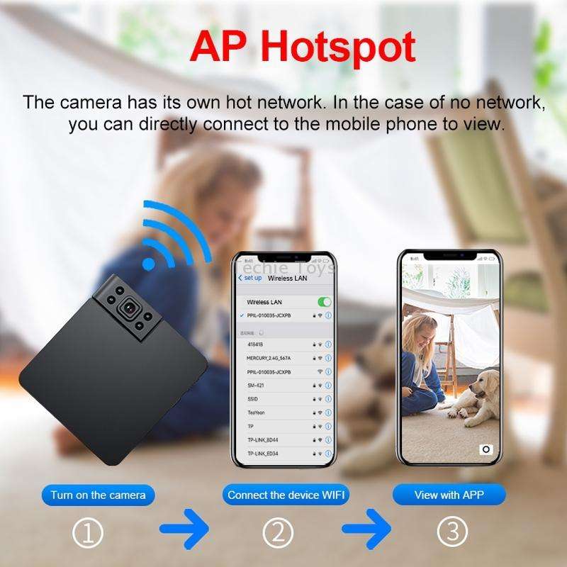 WK11 Smart WiFi Children Monitor 1080P HD Sports Photography Network Camera