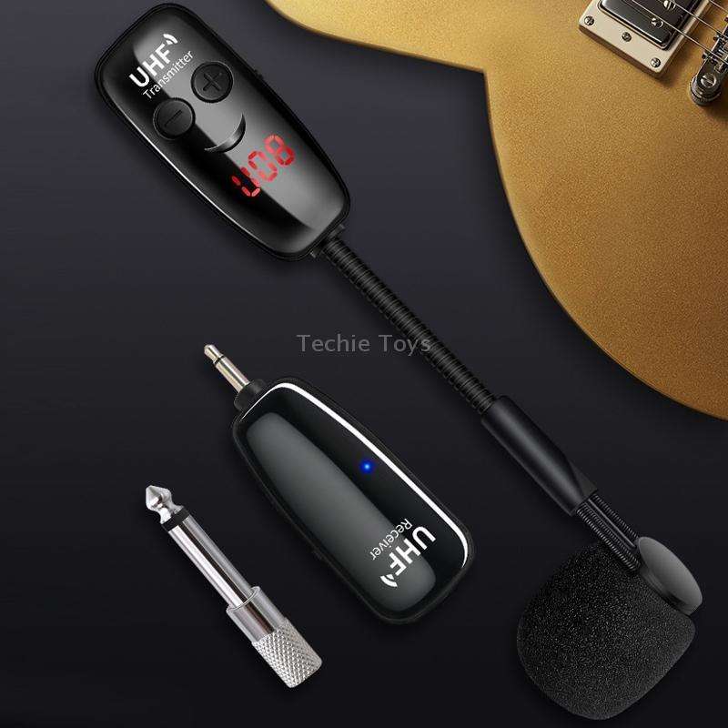 Saxophone Outdoor Performance Wireless Microphone Pickup(Black)