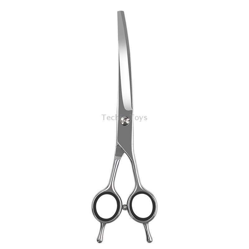 Pet Grooming Scissors Dog Cat Hair Trimming Haircutting Tools, Style: 7.0 inch Curved Shears
