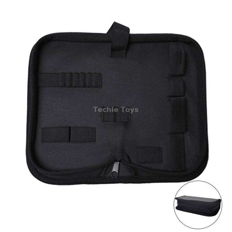 Zipper Storage Package Portable Multi-Function Tool Storage Bag, Style: F Leather+Canvas