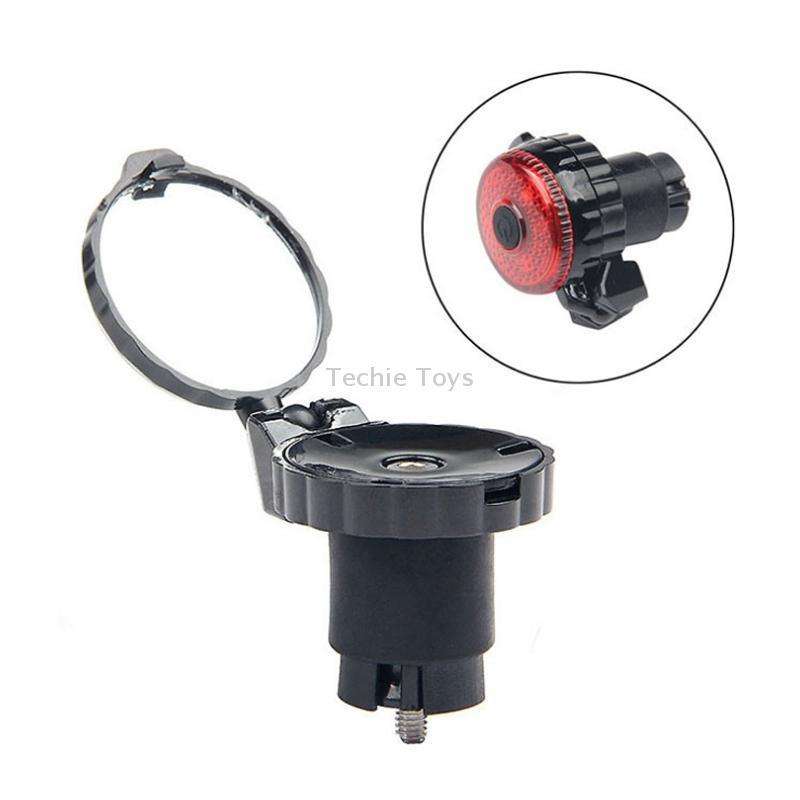 Bicycle Handlebar Folding Rearview Mirror, Color: With Light