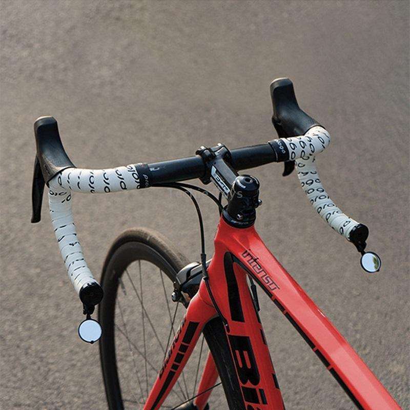 Bicycle Handlebar Folding Rearview Mirror, Color: With Light