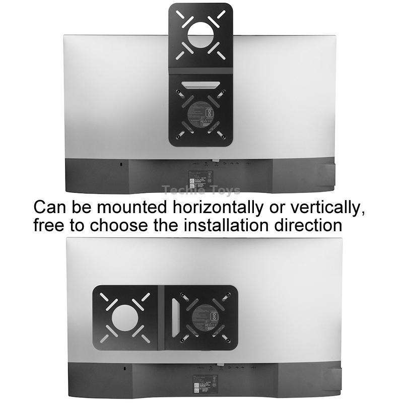 Computer Monitor VESA Connection Bracket Router Tablet Fixed Bracket(Black)
