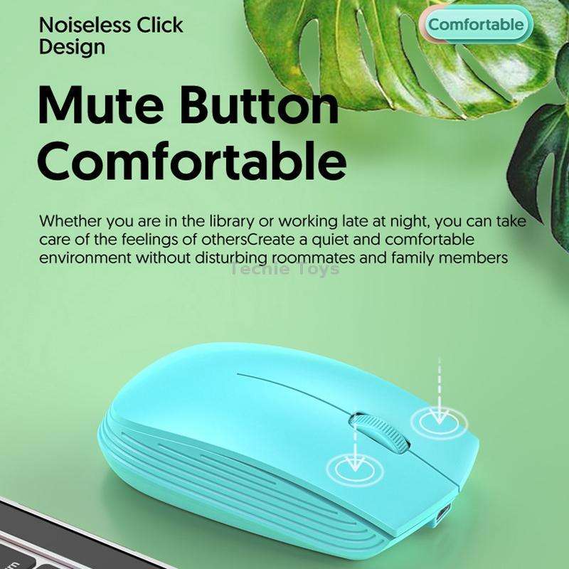 811 3 Keys Laptop Mini Wireless Mouse Portable Optical Mouse, Spec: Double Model (Pink)