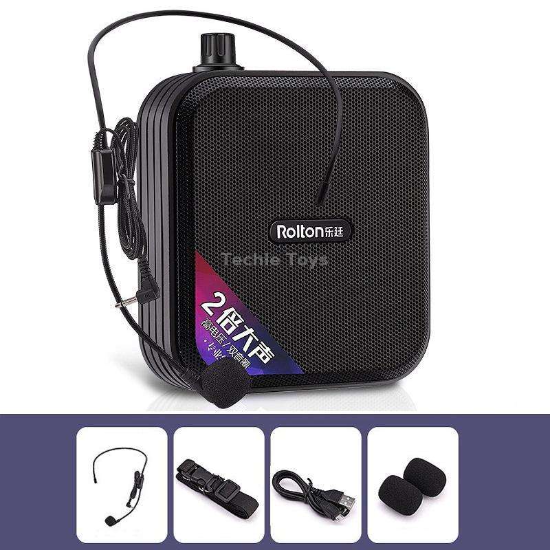 Rolton K600 7.4V Bluetooth Audio Speaker Megaphone Voice Amplifier Without Transmitter(Black)