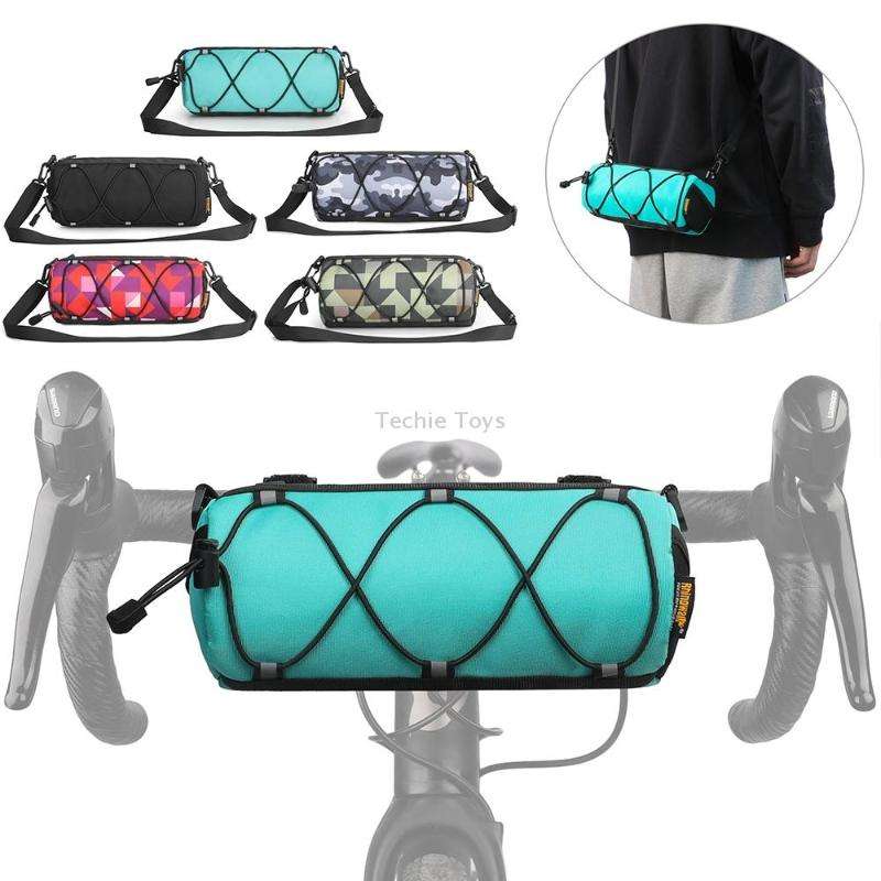Rhinowalk RK9103 2.4L Outdoor Sports Cycling Front Bag Bicycle Waterproof Handlebar Bag(Full Black)