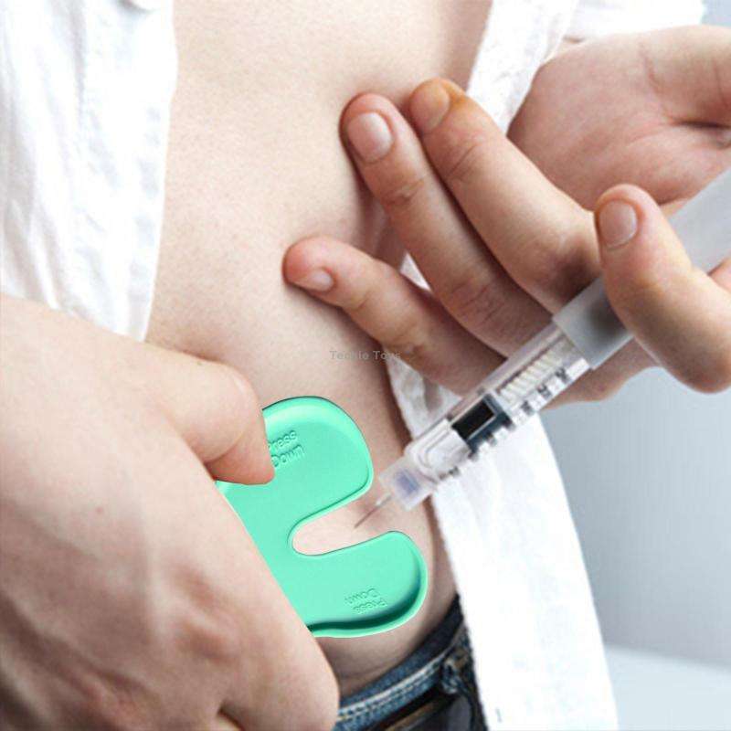 4pcs/set Injection Aid Tablet Press Firmly Can Relieve Pain Pain Blocker Device(White)