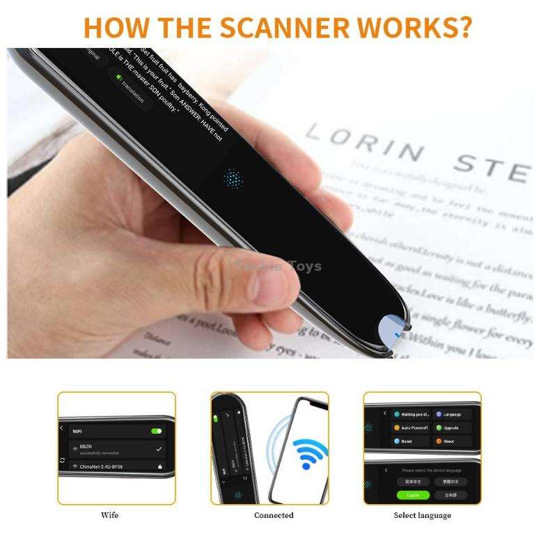 X2 International Version Multilingual Translation Pen Offline Learning Scanning Pen 112 Languages(Bl