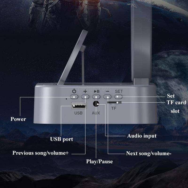 Y-558 Magnetic Levitation Astronaut TWS Bluetooth Speaker With RGB Light,Style: Silver Wireless Char
