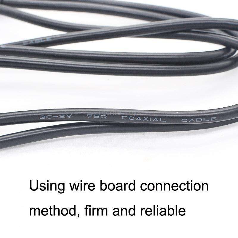 BNC Male To Male Straight Head Cable Coaxial Cable Video Jumper, Length: 10m
