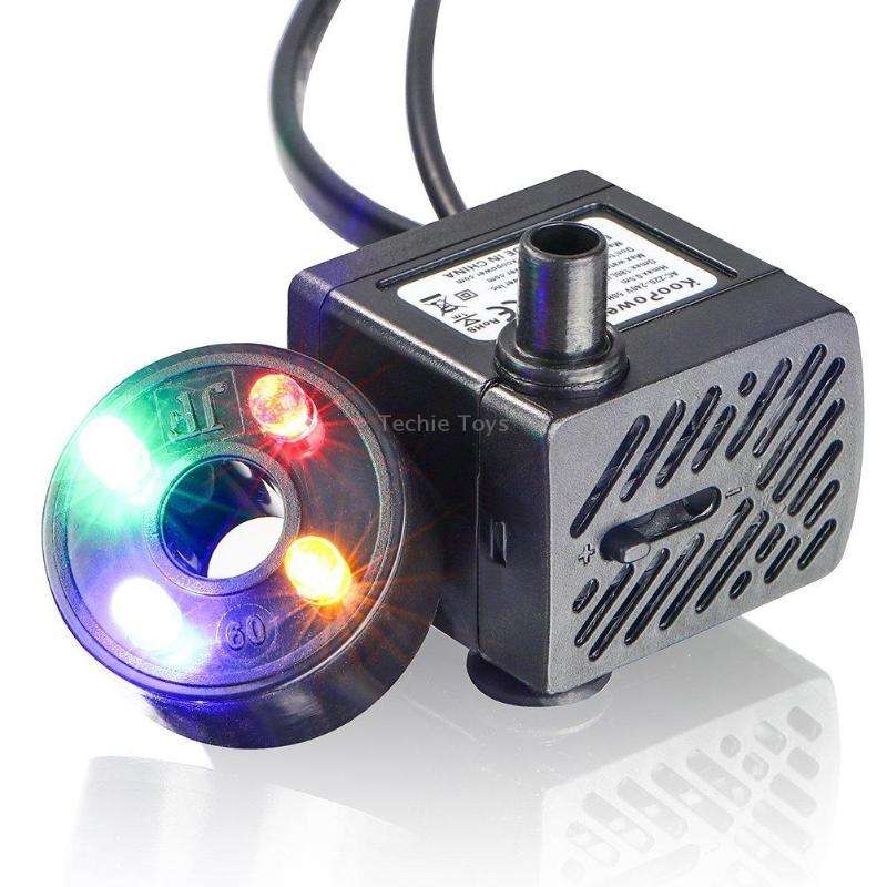 3W 4 Light Silent Aquarium Fish Tank Filtration Submersible Pump Fountain Water Pump EU Plug