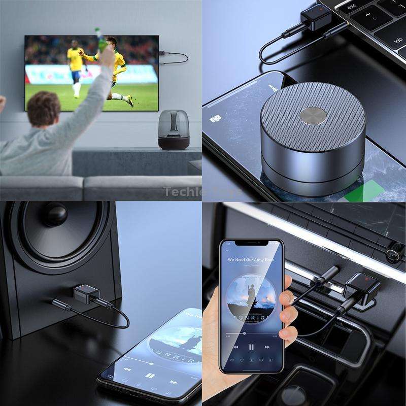 RX-TX-413 USB Bluetooth Receiving Launch 2 In 1 Adapter(White)