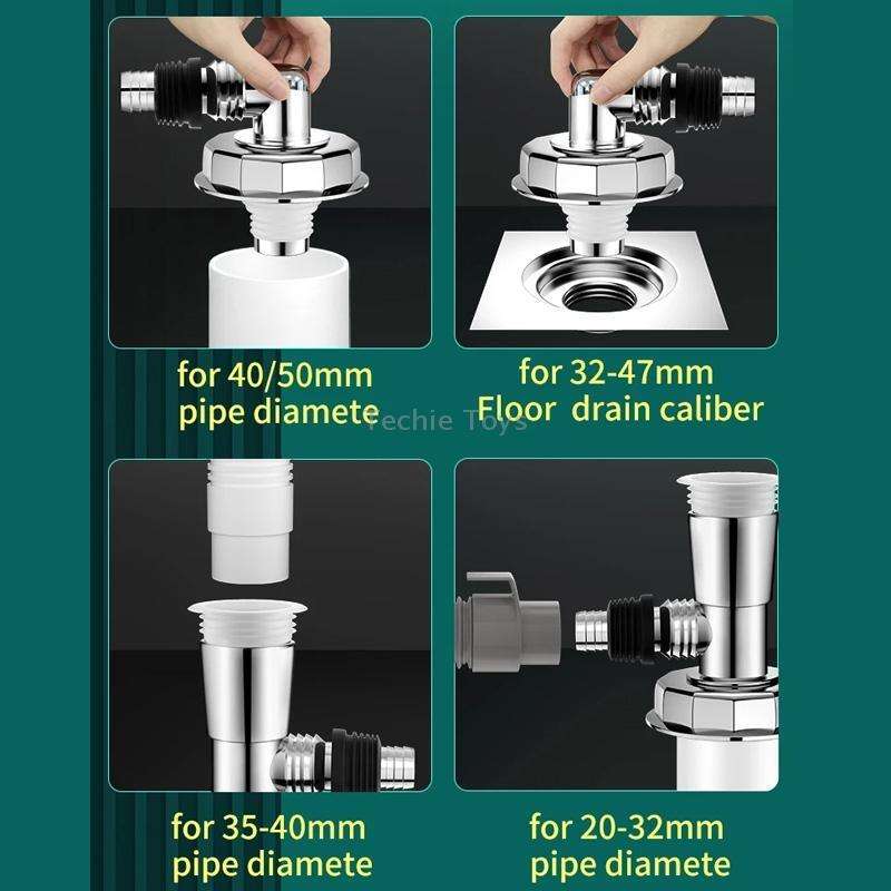 Three Head Washing Machine Floor Drain Joint Pipe Connector, Spec: B1