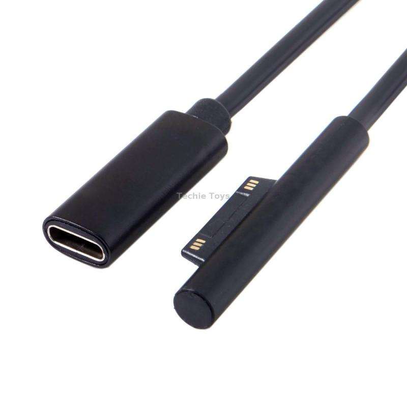 Type-C / USB-C Mother Rotary Seeder Tablet Power Charging Cable For Microsoft Surface Pro 5 / 6, Siz
