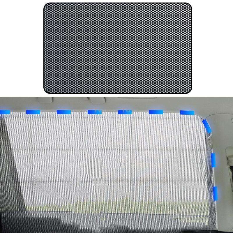 Car Sunshade Magnetic Iron Reflective Mesh Gauze Sunscreen Heat Insulation Sunshade Baffle(Rear Wind