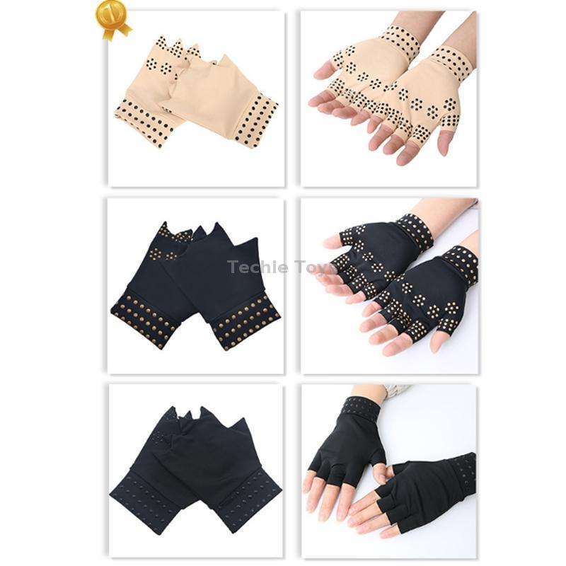 Dispensing Half Finger Non-slip Pressure Gloves Joint Training Sports Gloves, Free Size(Skin Color B