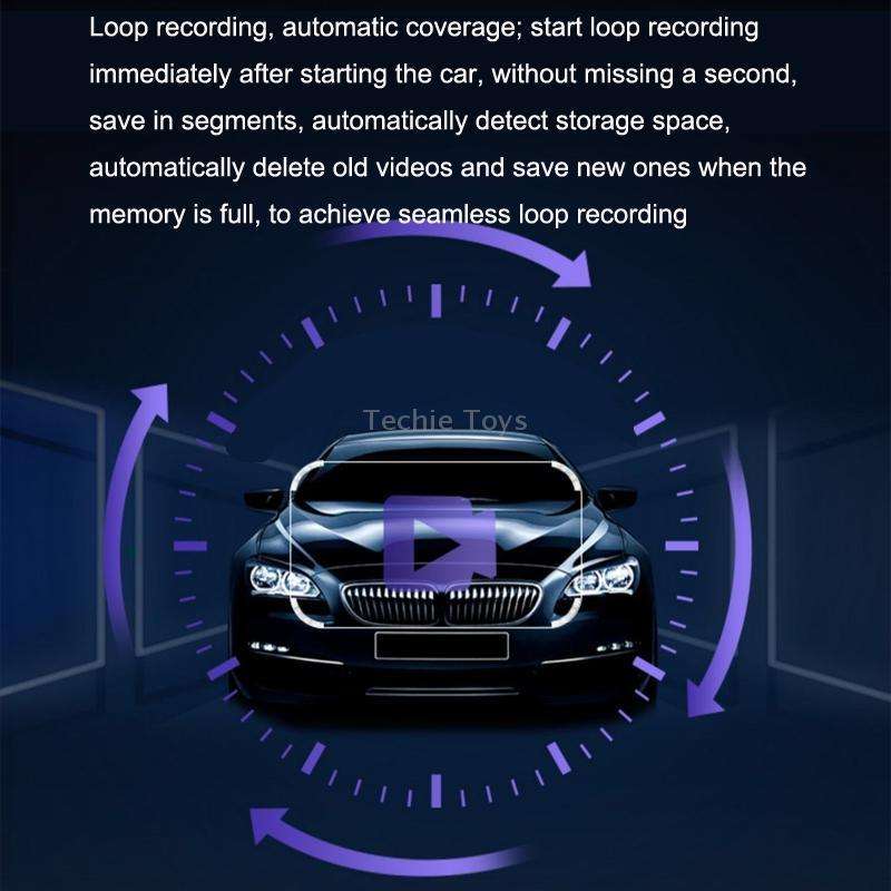 M1 Hidden Driving Recorder WiFi Phone Connecting Car Parking Monitoring 1080P HD Recorder(With Butto