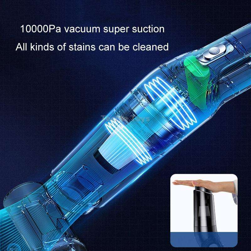 Car Wireless Charging High Power Handheld Vacuum Cleaner Black Upgrade