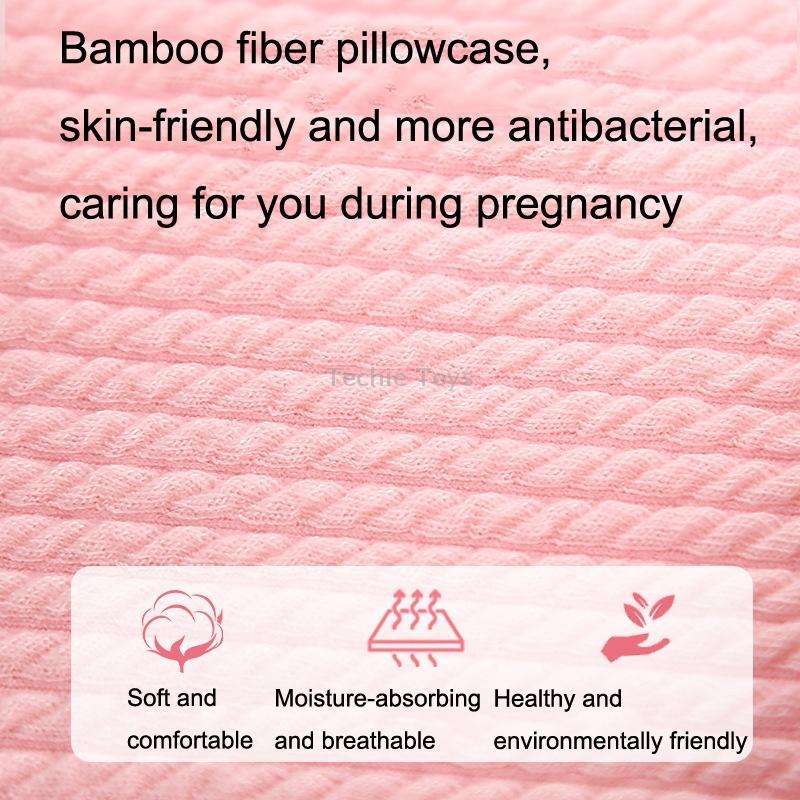 Pregnant Waist Support Cotton Pillow Side Sleepers Cushion Removable and Washable Abdomen Pillow(Gra