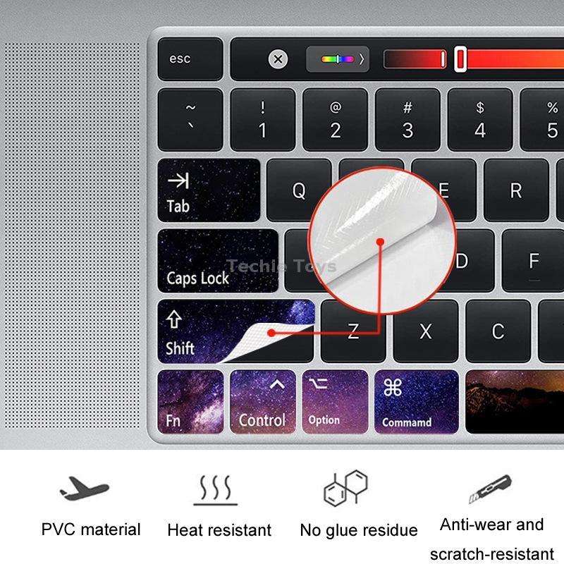for Macbook Air 13.3 inch 5pcs Laptop Keyboard PVC Sticker(Astronaut)