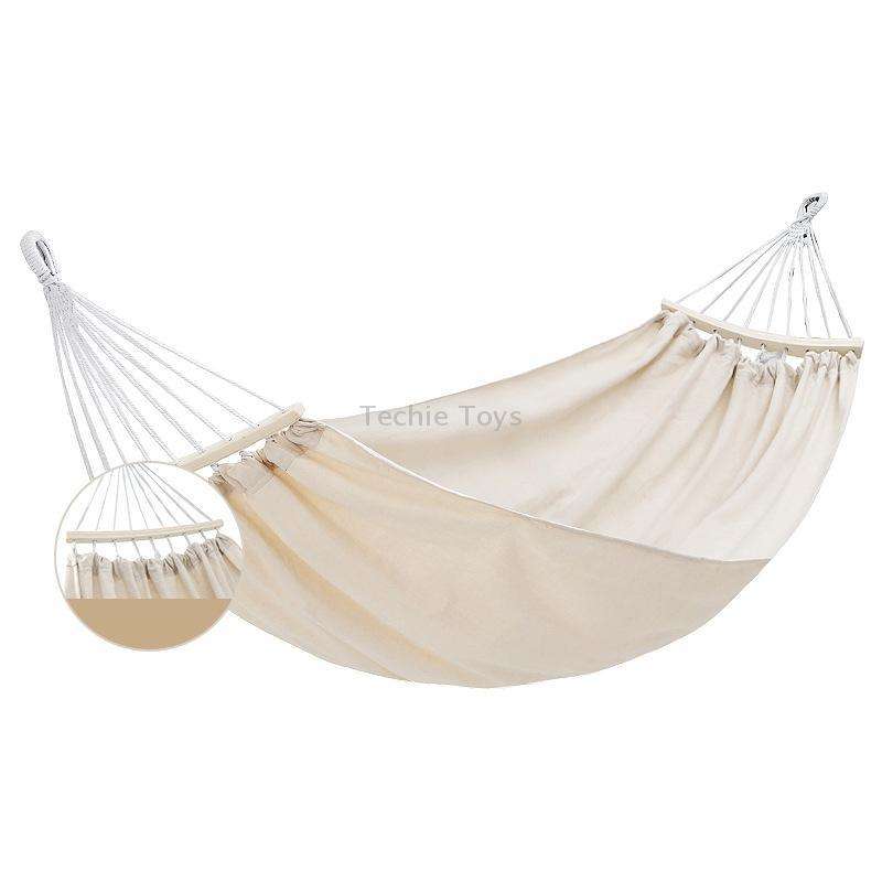 KLY829 Camping Indoor Hammock Outdoor Swing, Style: Width 1m Anti-rollover Beige