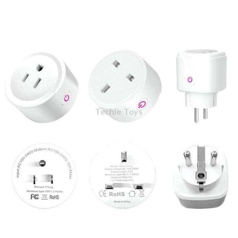 Tuya Smart App Wifi Smart Socket Phone Remote Timing Voice Switch Supports Alexa UK Plug, Style: 20A