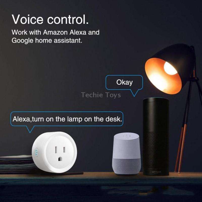 Tuya Smart App Wifi Smart Socket Phone Remote Timing Voice Switch Supports Alexa UK Plug, Style: 20A