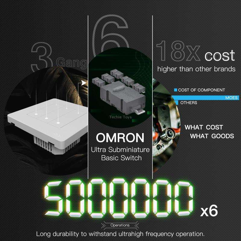 Tuya ZigBee Smart Single-fire Zero-fire Sharing Timing Voice Wall Switch EU Plug, Style: 2 Ways (Whi