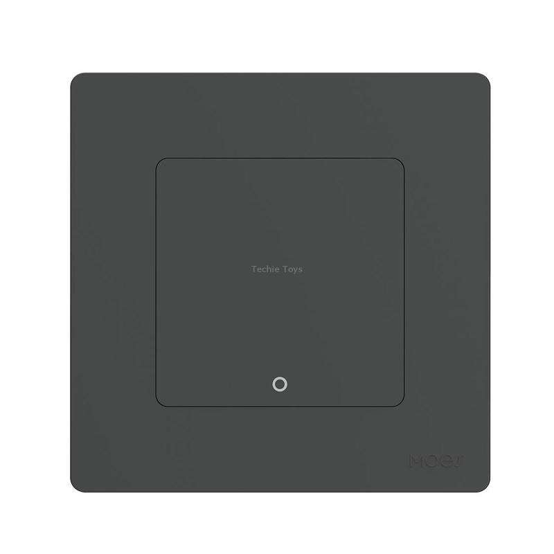 Tuya ZigBee Smart Single-fire Zero-fire Sharing Timing Voice Wall Switch EU Plug, Style: 1 Way (Gray
