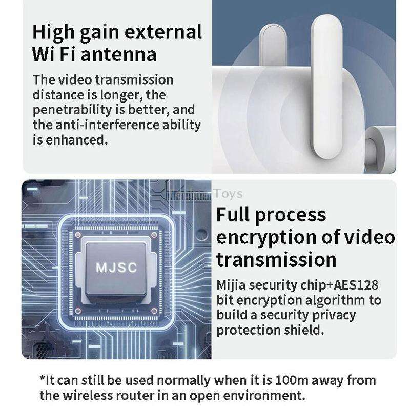 Original Xiaomi AW300 WiFi Smart Outdoor Camera 2K Full Color Night Vision IP66 Waterproof Video Sur