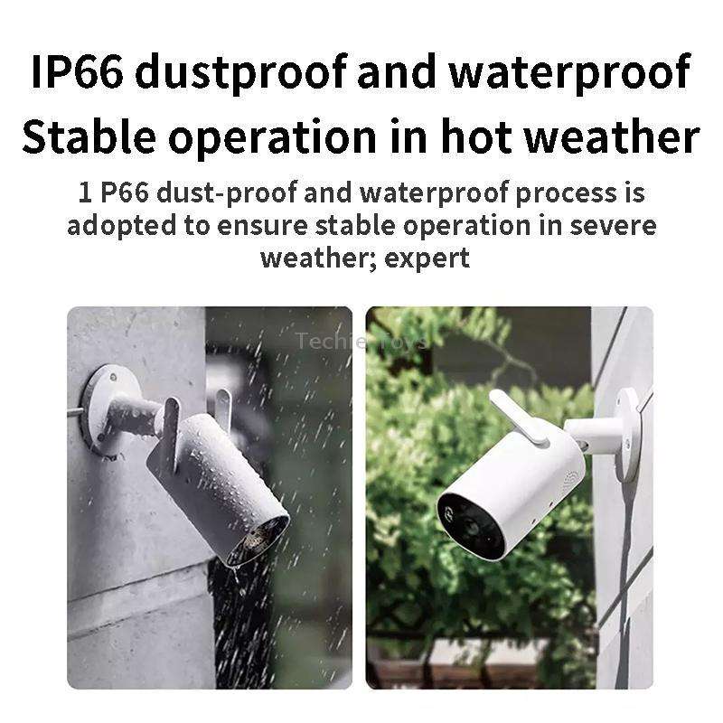 Original Xiaomi AW300 WiFi Smart Outdoor Camera 2K Full Color Night Vision IP66 Waterproof Video Sur