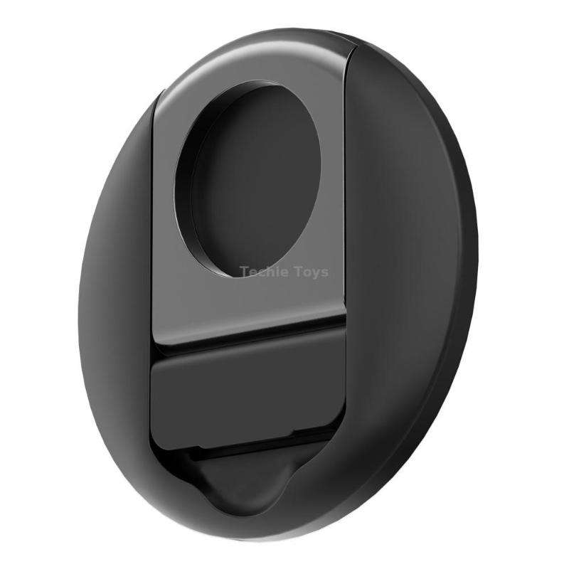 Magnetic Finger Ring Holder For MagSafe Phone MacBook Camera Mount Stand(Black)