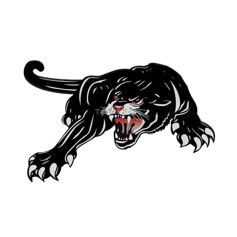 Colorful Black Panther Car Hood Door Reflective Sticker(Head Towards The Left)
