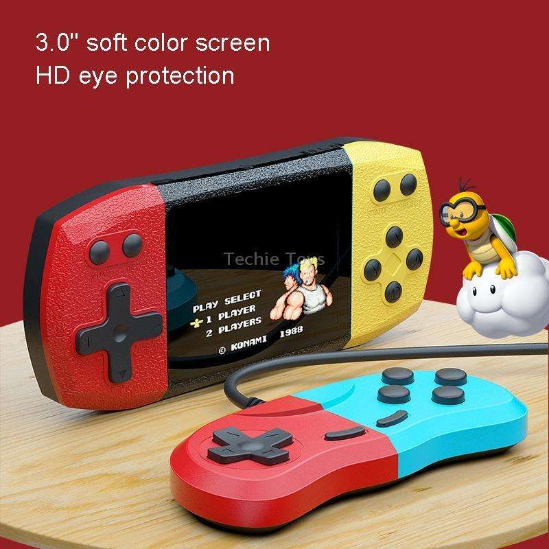 F1 3 Inch Horizontal Screen 620 In 1 Large Screen Pocket Console, Style: Double Player Red Blue