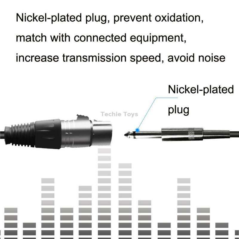 6.35mm Caron Female To XLR 2pin Balance Microphone Audio Cable Mixer Line, Size: 5m