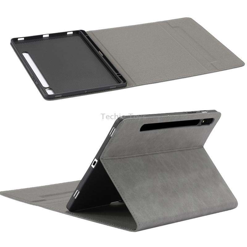 For Samsung S8+/S7 FE/S7+ GM 12.4 inch Adjustable Tablet Waterproof Anti-drop Protective Cover(Gray+