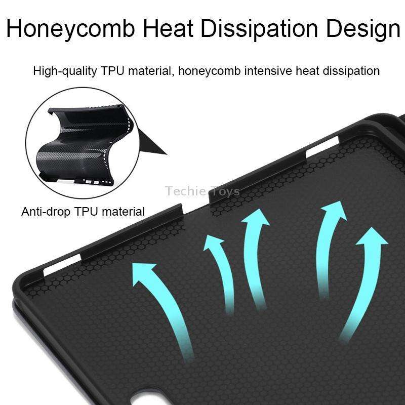 For Samsung S8+/S7 FE/S7+ GM 12.4 inch Adjustable Tablet Waterproof Anti-drop Protective Cover(Gray+