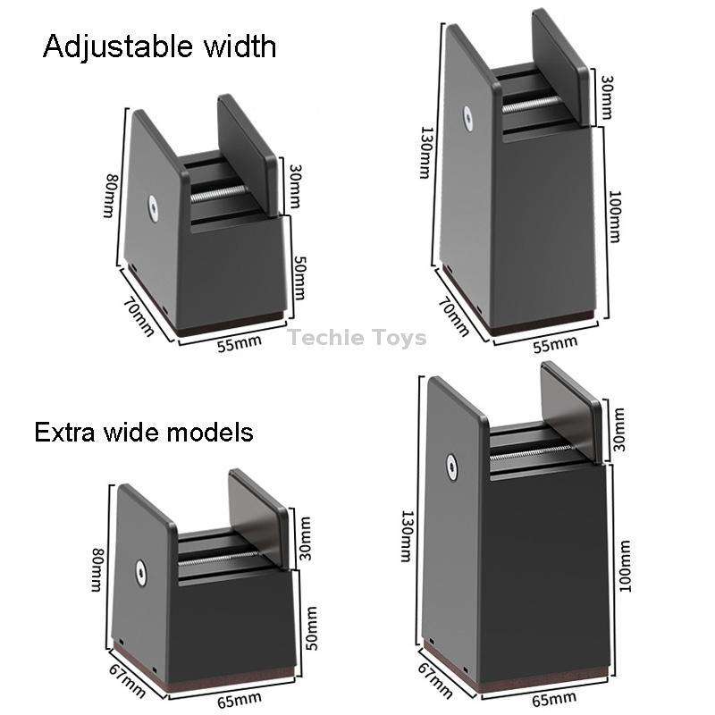 4pcs/set Adjustable Furniture Heightening Feet Pad, Size: 50mm High(Black Widened Plywood Type For 1