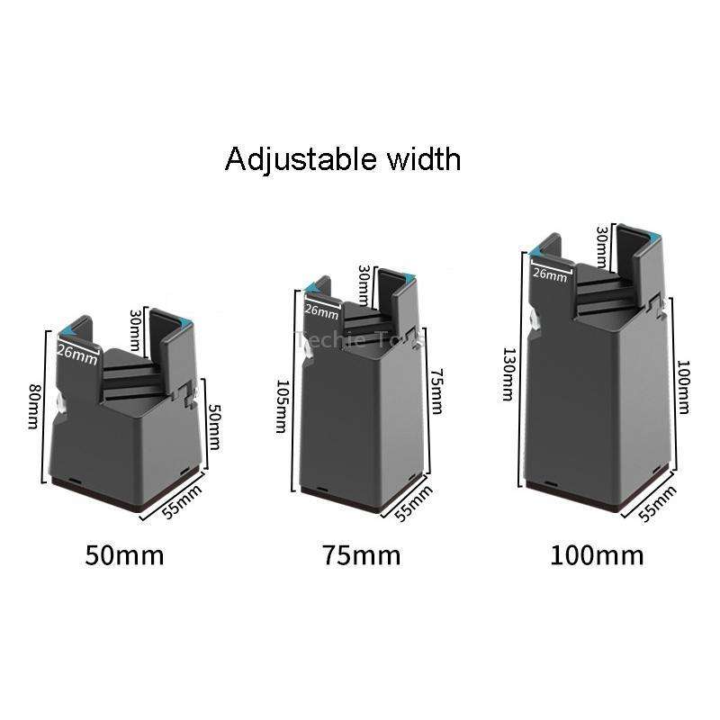 4pcs/set Adjustable Furniture Heightening Feet Pad, Size: 75mm High(Brown Clip Chair Foot For 22-42m