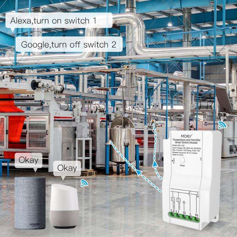 Temperature and Humidity Probe Tuya Dual-way Temperature and Humidity Switch Timer Smart Switch