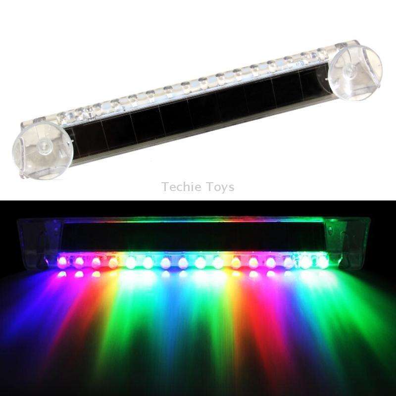 Wiring Free Rear Window Solar LED Sensor Car Warning Light(Color)
